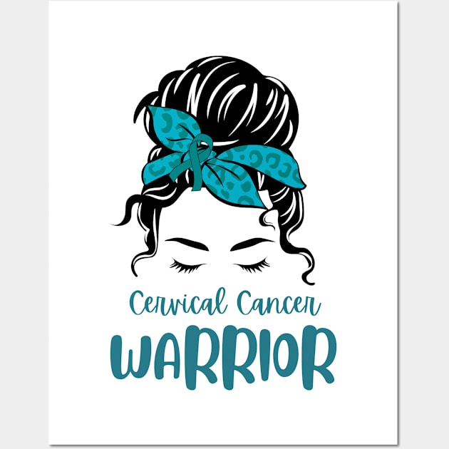 Cervical cancer Survivor Wall Art by Modawear